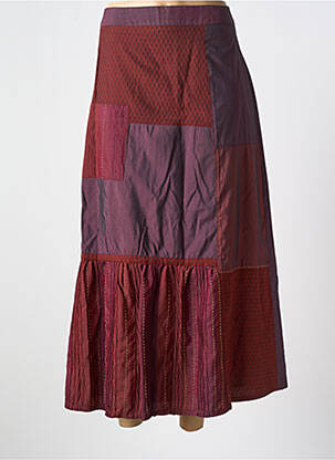 Jupe longue fermeture zippée au dos violet JAC JAC femme