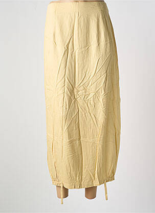 Jupe longue fermeture zippée au dos beige GARUDA GARUZO femme