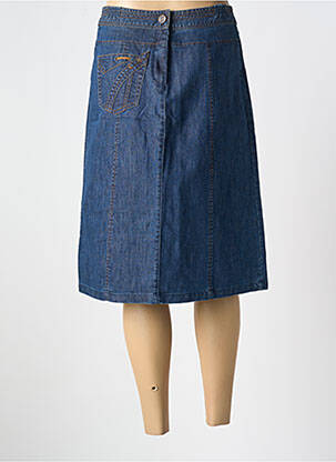 Jupe mi-longue coupe évasée bleu JAC JAC femme