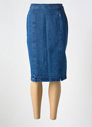 Jupe mi-longue taille normale bleu PANDOLFI femme