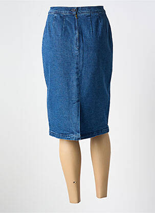 Jupe mi-longue taille normale bleu PANDOLFI femme