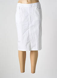 Jupe mi-longue taille normale blanc AGATHE & LOUISE femme