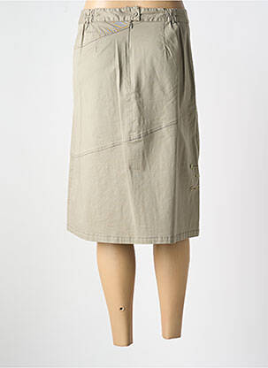Jupe mi-longue coupe évasée vert JAC JAC femme