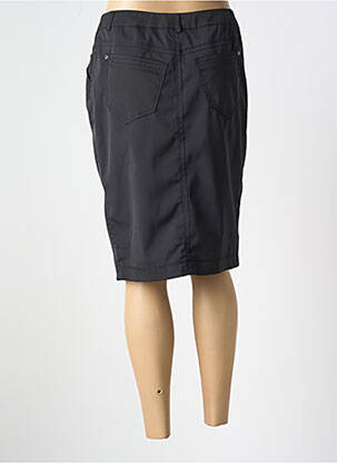 Jupe mi-longue coupe droite noir STEILMANN femme