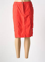 Jupe mi-longue coupe droite rouge JAC JAC femme