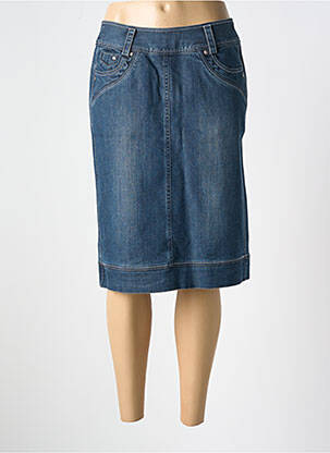 Jupe mi-longue taille normale bleu LES MARINS DE JAC JAC femme
