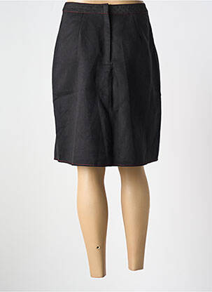 Jupe mi-longue coupe droite noir FIGURE LIBRE femme