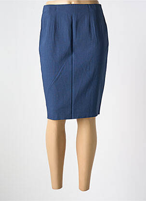 Jupe mi-longue taille normale bleu PANDOLFI femme