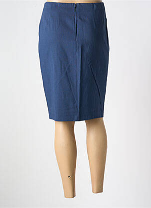 Jupe mi-longue stretch bleu PANDOLFI femme