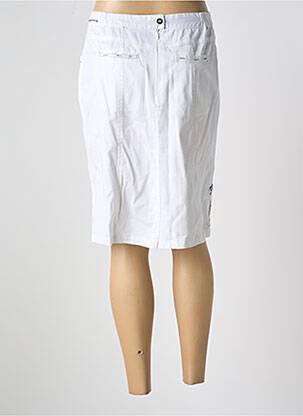 Jupe mi-longue coupe droite blanc LES MARINS DE JAC JAC femme