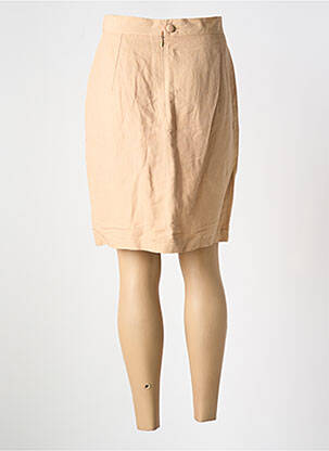 Jupe mi-longue doublure beige GARUDA GARUZO femme
