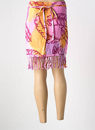 Paréo tissage popeline rose GARUDA GARUZO femme