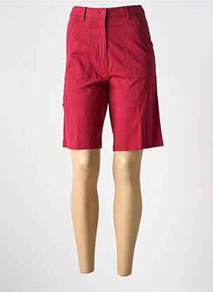 Bermuda taille normale taille normale rouge LES MARINS DE JAC JAC femme