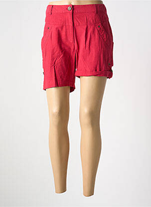 Short fermeture zippée sous rabat boutonné taille normale rouge LES MARINS DE JAC JAC femme