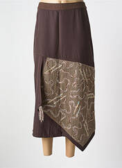 Jupe longue marron JAC JAC pour femme seconde vue