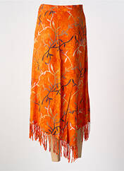 Jupe longue orange GARUDA GARUZO pour femme seconde vue