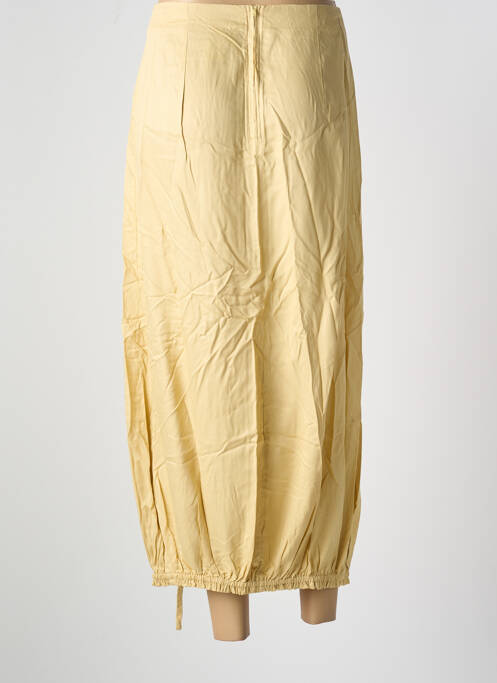 Jupe longue fermeture zippée au dos beige GARUDA GARUZO femme
