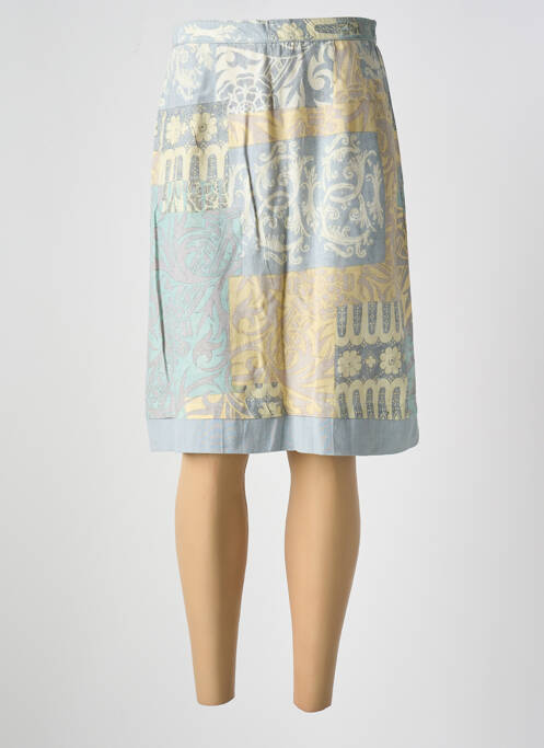 Jupe mi-longue taille normale bleu JAC JAC femme