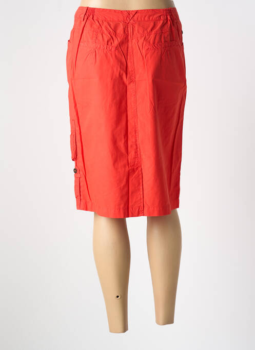 Jupe mi-longue coupe droite rouge JAC JAC femme