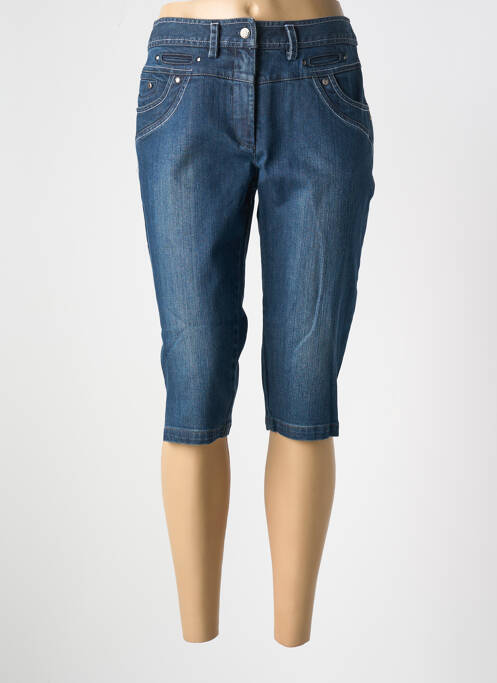 Pantacourt stretch taille normale bleu LES MARINS DE JAC JAC femme