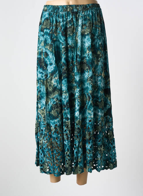 Jupe longue bleu GARUDA GARUZO pour femme