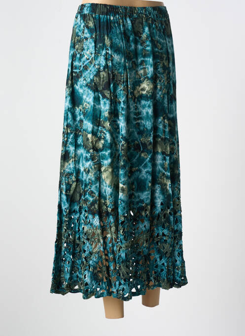 Jupe longue bleu GARUDA GARUZO pour femme