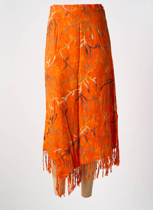 Jupe longue orange GARUDA GARUZO pour femme