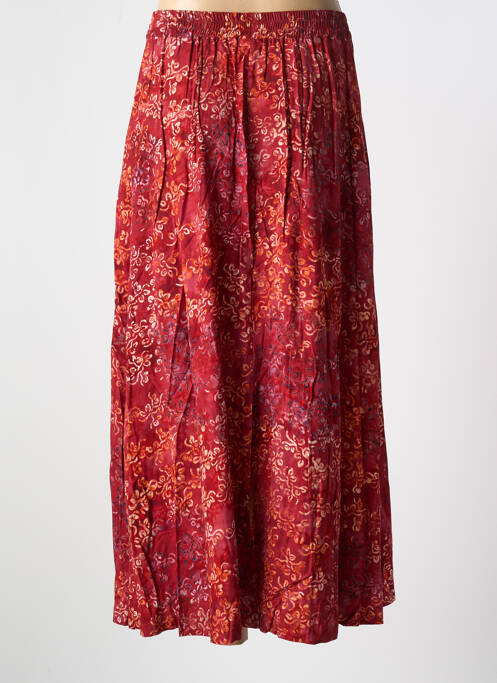 Jupe longue rouge GARUDA GARUZO pour femme
