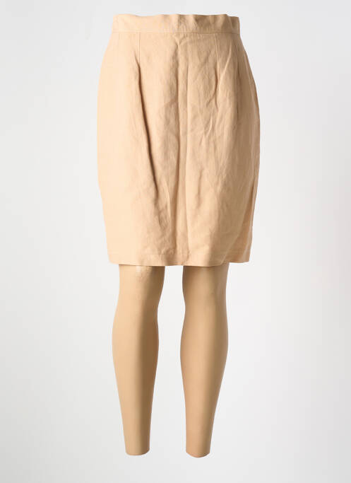 Jupe mi-longue beige GARUDA GARUZO pour femme