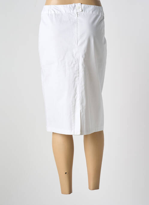Jupe mi-longue blanc AGATHE & LOUISE pour femme