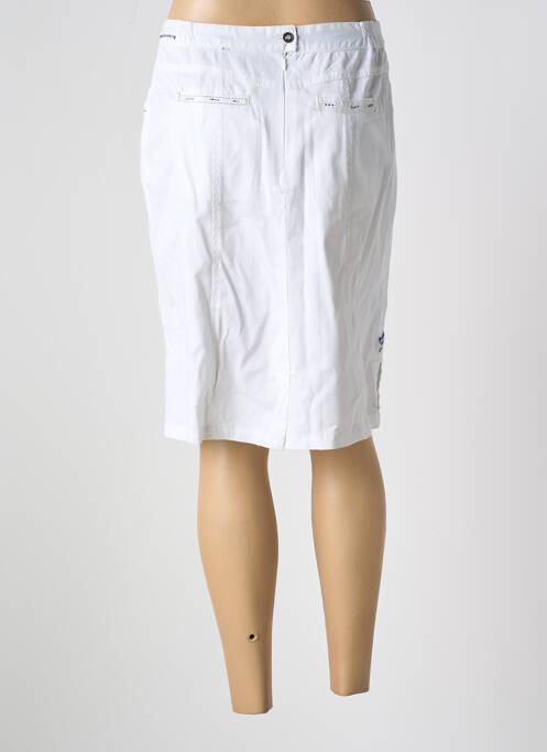 Jupe mi-longue blanc LES MARINS DE JAC JAC pour femme