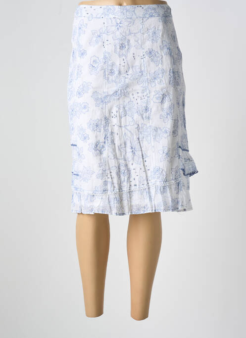 Jupe mi-longue bleu JAC JAC pour femme