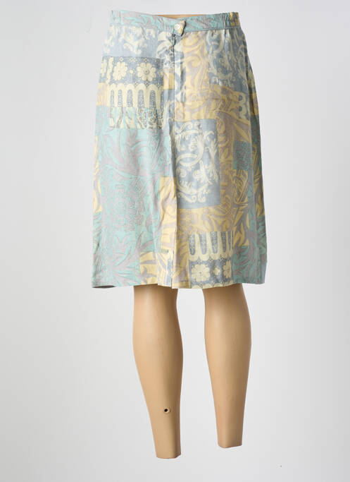 Jupe mi-longue bleu JAC JAC pour femme