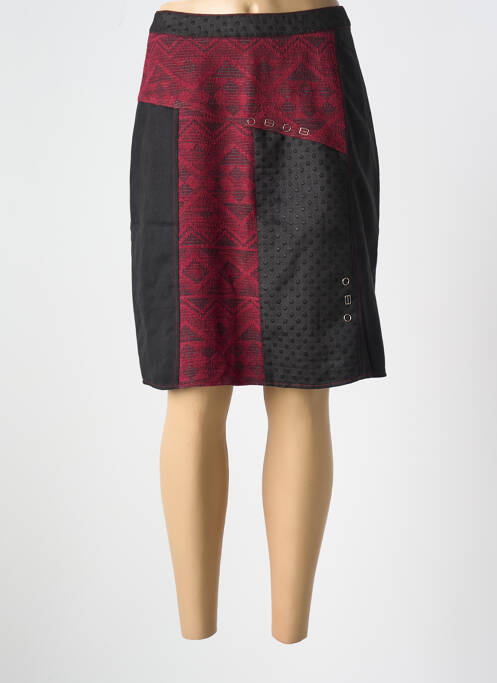 Jupe mi-longue noir FIGURE LIBRE pour femme