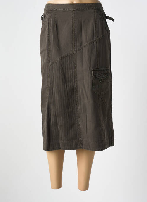 Jupe mi-longue vert JAC JAC pour femme