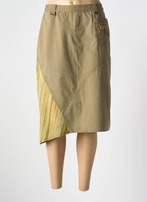 Jupe mi-longue vert JAC JAC pour femme