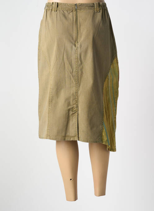 Jupe mi-longue vert JAC JAC pour femme