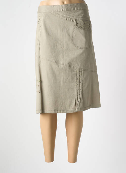 Jupe mi-longue vert JAC JAC pour femme