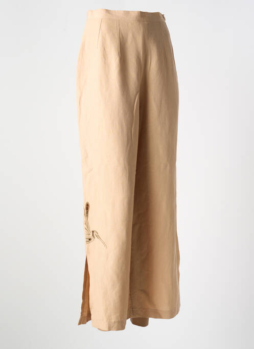 Pantalon large beige GARUDA GARUZO pour femme