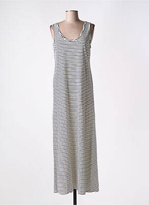 Robe longue sans manche sans manche bleu POU NOU femme