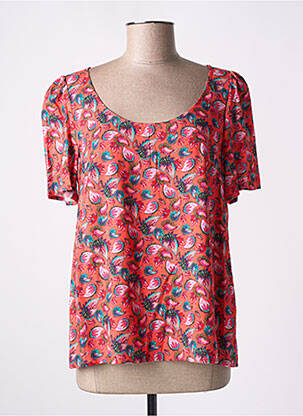 Top manches courtes manches courtes orange LA FIANCÉE femme