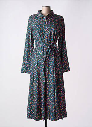 Robe longue manches longues manches longues bleu LA FIANCÉE femme