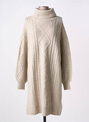 Robe pull beige CREAM pour femme