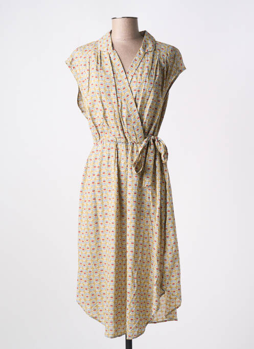 Robe mi-longue beige BLUTSGESCHWISTER pour femme