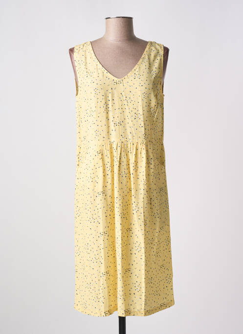 Robe mi-longue jaune ZILCH pour femme