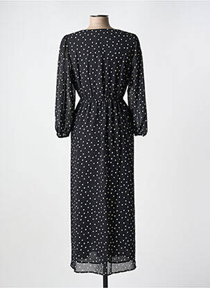 Robe longue manches longues manches longues noir KAFFE femme