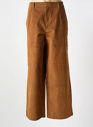 Pantalon flare coupe évasée marron PRINCESSE NOMADE femme