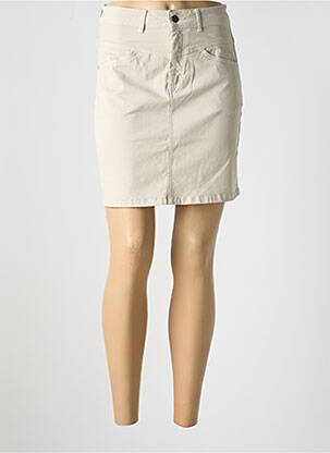 Jupe courte poches beige BLUTSGESCHWISTER femme