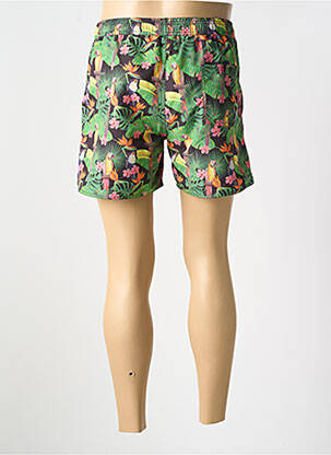 Short de bain imprimé fantaisie vert POU NOU homme