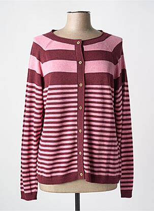 Gilet manches longues rose WHITE STUFF pour femme
